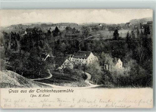Zollikon Trichtenhausermühle Ort lt. Stempel