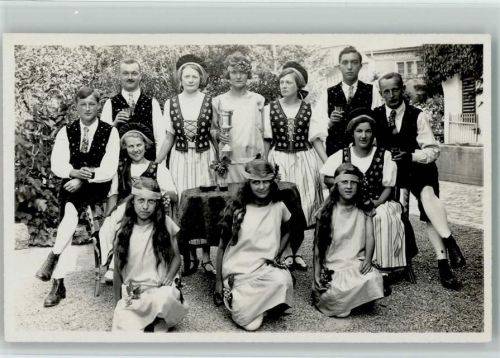 Andelfingen 1919 Sängertag Trachten