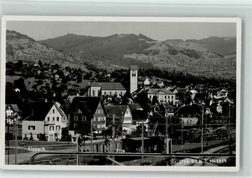 8730 Uznach Foto AK Bahnhof