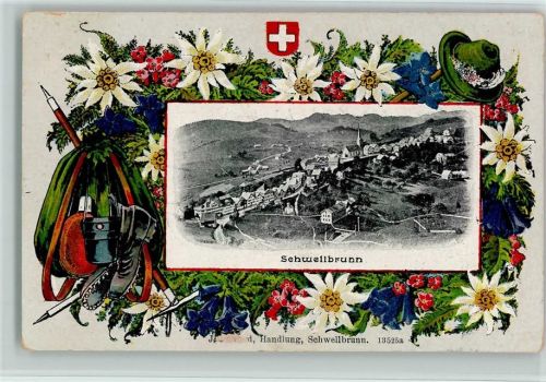 Schwellbrunn Passepartout Edelweiss Enzian