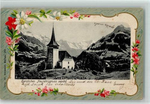 Frutigen 1909 Prägedruck Ort lt. Stempel