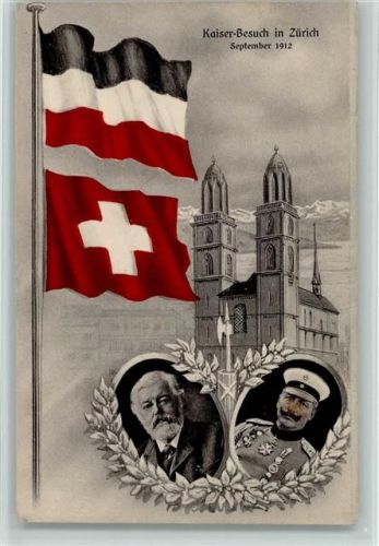 Zürich Deutscher Kaiser in Zürich 1912