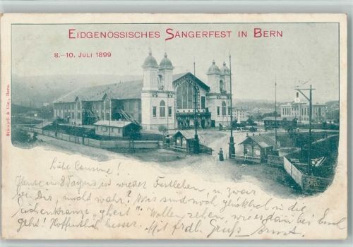 Bern Eidgenössisches Sängerfest 1899 Festhalle