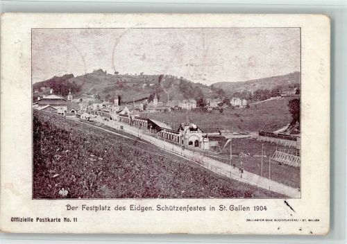 St. Gallen Festhütte Nr11 klassischer Sonderstempel