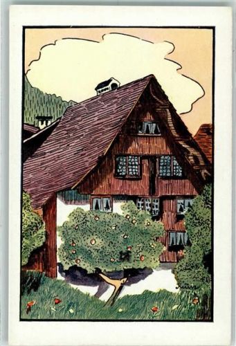 9470 Werdenberg Künstlerkarte Alt-Werdenberg sign Kunz