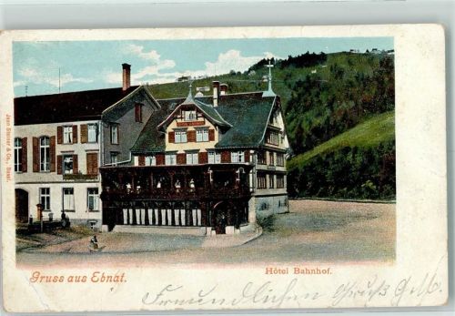 9642 Ebnat-Kappel Gebrauchsspuren Hotel Bahnhof