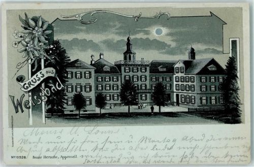 Weissbad 1899 Mondschein