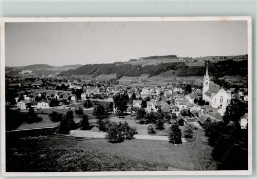 9606 Bütschwil Foto AK Blick vom Küfersberg Ort handschriftlich