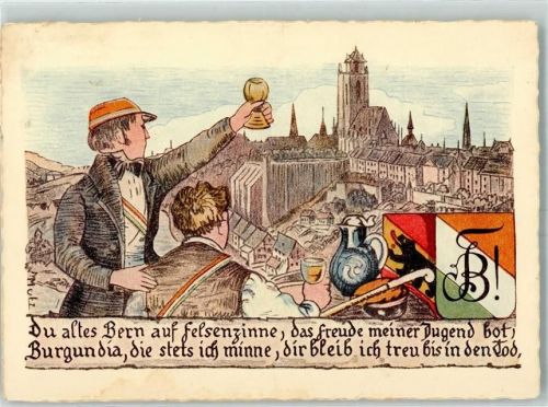 Bern AKV Burgundia Stadtaufnahme