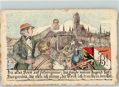 Bern AKV Burgundia Stadtaufnahme