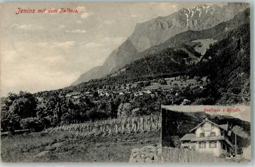 Jenins 1909 Falknis GAsthau Zum Bündte