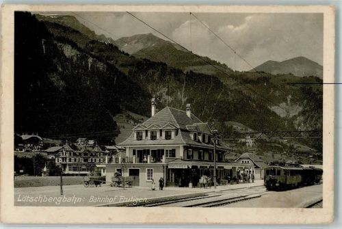 Frutigen 1913 Bahnhof Lötschbergbahn