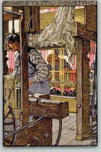 Bern Landesausstellung 1914 Serie B Textil Industrie AK
