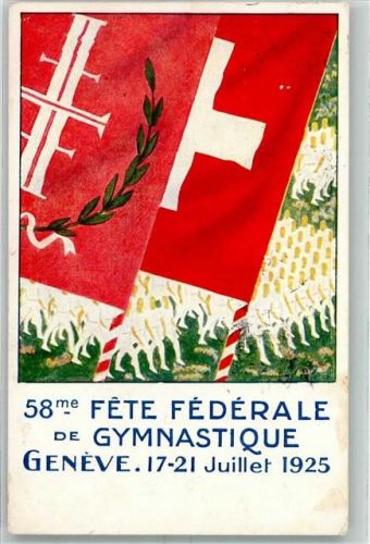 Genève 1925 58. Fete Federale de Gymnastique AK