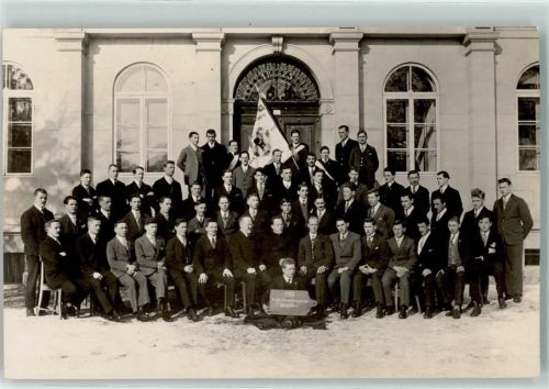 9450 Altstätten SG Foto AK Katholische Gesellen Männer Fahne