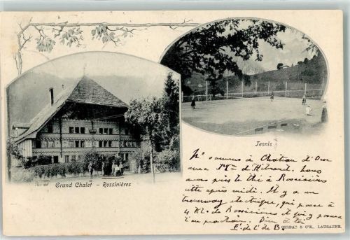 Rossinière 1903 Grand Chalet Tennis