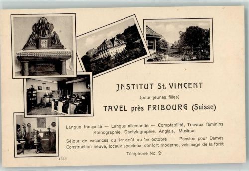 1712 Tafers - Institut St. Vincent Tavel Fribourg Klavier Musik