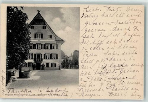 8355 Aadorf 1910 - Ort lt. Stempel Haus Brunnen