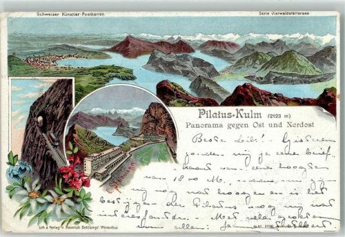 Pilatus Kulm 1900 Pilatus Kulm Pilatusbahn sign. C. Steinmann