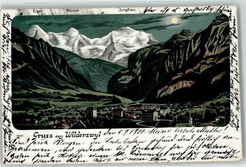 Wilderswil 1900 Eiger Mönch Jungfrau