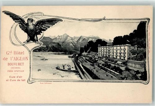 Bouveret Grand Hotel de l`Aiglon Lac de Leman