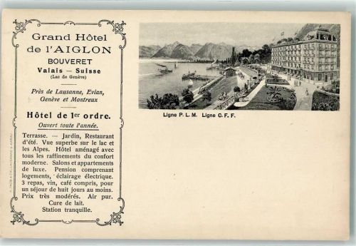 Bouveret Grand Hotel de l`Aiglon Dampfer