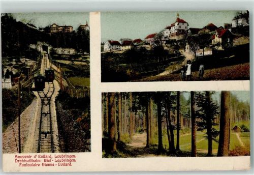 Leubringen 1912 Drahtseilbahn Biel- Leubringen