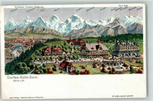 Köniz Gurten Kulm Hotel Bern sign. C. Steinmann