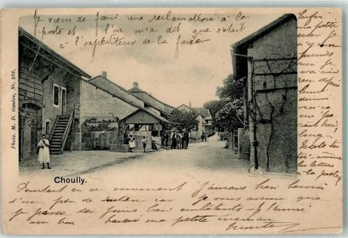 1242 Satigny Peney GE 1905 Gebrauchsspuren Choully