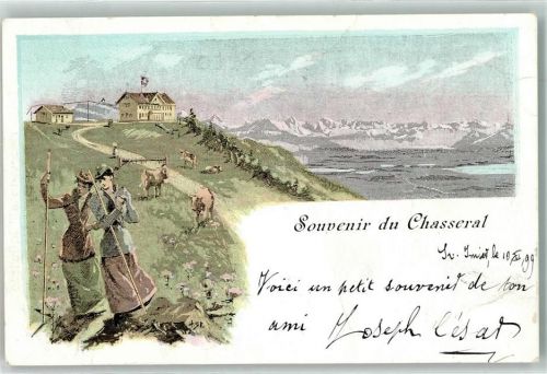 St-Imier 1899 Chasseral Rindvieh