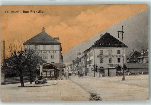 St-Imier Gasthaus Grand Brasserie du Juis Gasthaus Brasserie de L`Aigle Rue Francillon