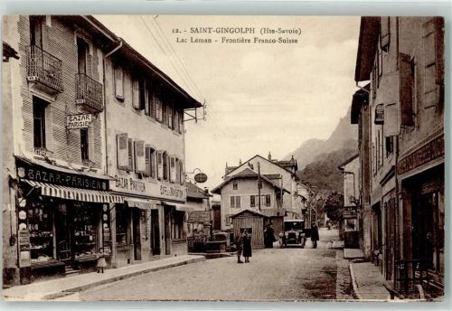 St-Gingolph Lac Leman Frontiere Franco-Suisse Oldtimer