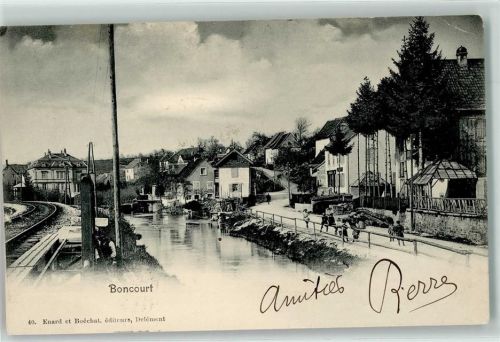 Boncourt 1902 Bahnlinie