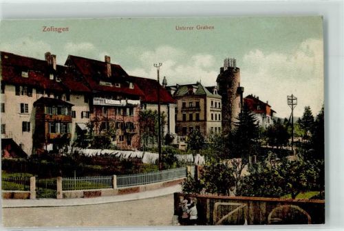 Zofingen 1908 Unterer Graben Folterturm