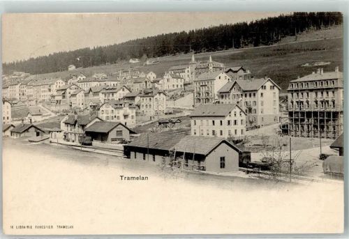 Tramelan 1902 Bahnhof Eisenbahn