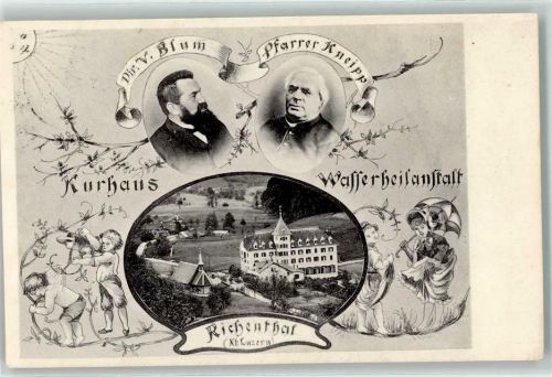 Richenthal 1908 Dir. v. Blum Parrer Kneipp Kurhaus Wasserheilanstalt