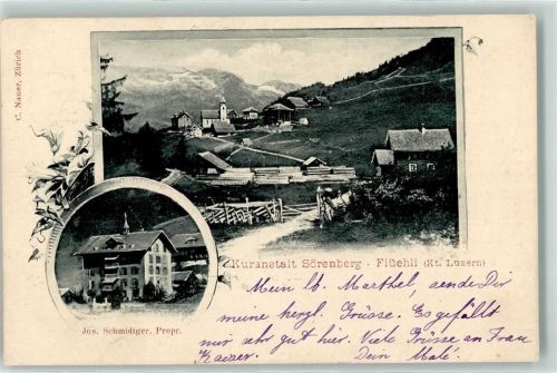 Flühli LU 1901 Kuranstalt Sörenberg