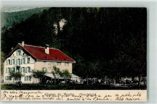 Montezillon 1904 Hotel de la Truite Champ du Moulin