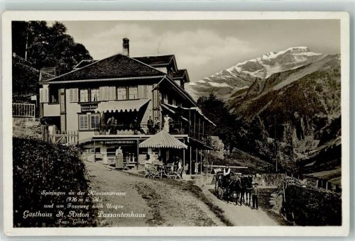 Spiringen Gasthaus St. Anton Passantenhaus an der Klausenstraßen nach Urigen