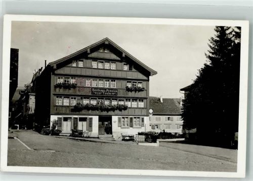 Urnäsch Gasthaus Pension Zur Taube Stempel WK II Geprüft Oberkommando der Wehrmacht Ort handschriftlich