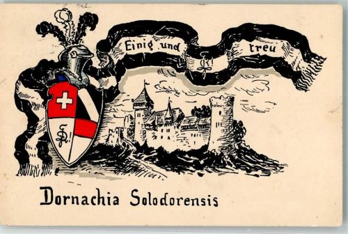 Dornach 1911 Dornachia Solodorensis Studentenwappen