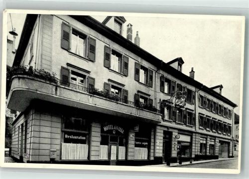 Châtel-St-Denis Hotel de Ville et de L'Aigle Feldpost Ecoles Recr. 1. Division