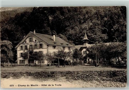 Champ-du-Moulin Hotel de la Truite Hüttenstempel