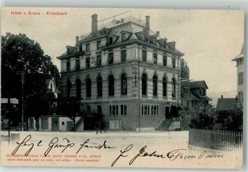 Erlenbach ZH 1903 Hotel Zum Kreuz
