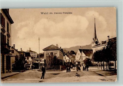 Wald ZH 1914 Postplatz