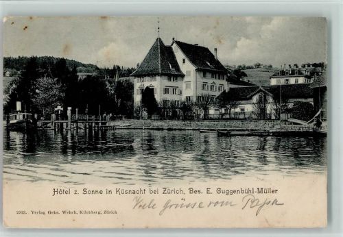 Küsnacht ZH 1903 Nr. 2923 Wehrli - Hotel z. Sonne AK