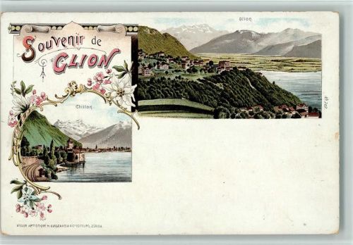 Glion 1899 Gruss aus - Verlag Guggenheim Nr. 303 , gute Erhaltung AK