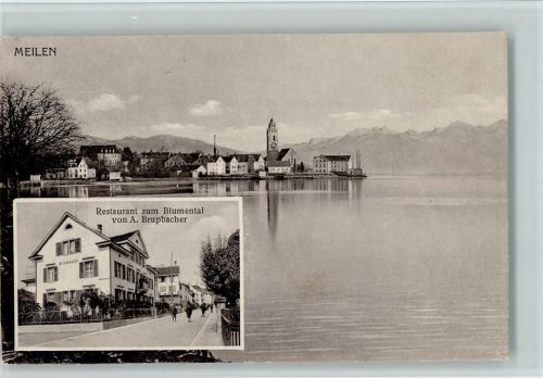 Meilen 1922 Restaurant zum Blumedntal AK