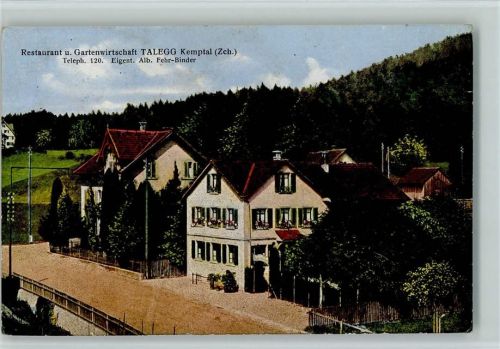 Oberkempttal 1921 Restaurant Talegg - Verlag Satgtler