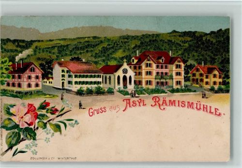 Rämismühle 1899 Gruss aus - Asyl Rämismühle